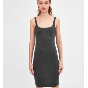 Zara Bodycon Midi Dress, Gray